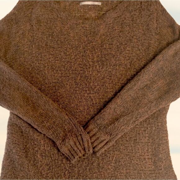 RUBBISH High Low Brown Crochet Sweater - Picture 4 of 6